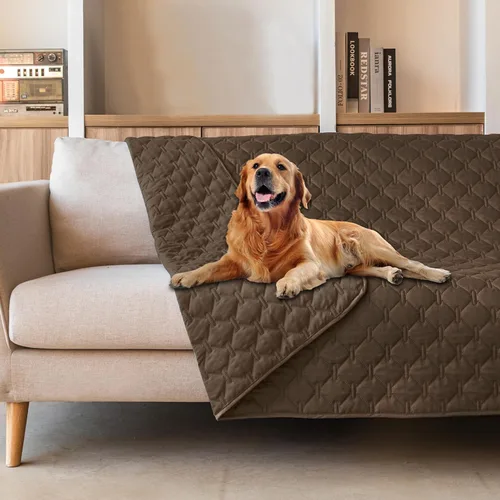 Vista 93 de gogobunny Funda de cama 100 % impermeable de doble cara para perro, manta para mascotas, sofá, protector de muebles para niños, perros y gatos, gris