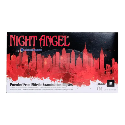 Vista 7 de Adenna NGL220 Night Angel - Guantes de examen sin polvo de nitrilo, 4 mil