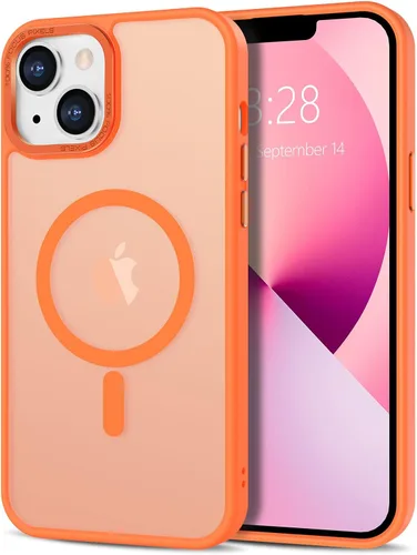 Vista 165 de Anuck - Funda magnética para iPhone 11 compatible con MagSafe, carcasa trasera mate translúcida dura, borde de TPU, delgada, resistente a impactos