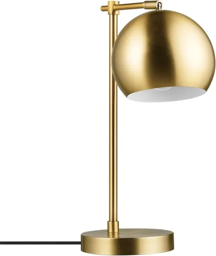 Vista 9 de Globe Electric 52097 Pratt - Lámpara de escritorio de 18 pulgadas, acabado de latón mate, altura ajustable, interruptor de encendido/apagado