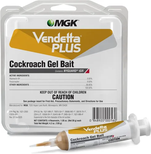 MGK Vendetta® Plus Gel para Cucarachas | Asesino de Cucarachas Alemanas Inodoro Que Se Ajusta a Pistolas de Cebo Estándar | Asesino de Cucarachas