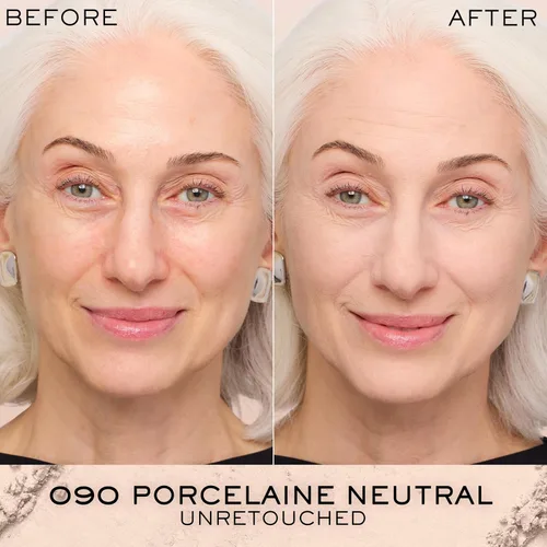 Vista 3 de Lancôme Base en polvo de doble acabado: acabado natural, cobertura transparente a completa, base de polvo de larga duración, controla el brillo