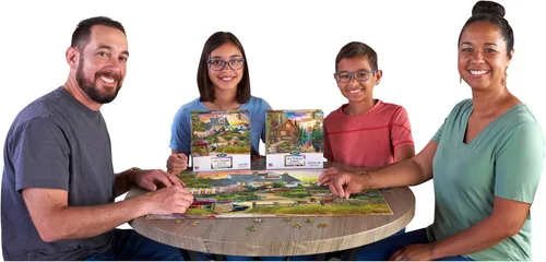 Vista 6 de RoseArt - My Happy Place - Seaside Hill - Rompecabezas de 1000 piezas para adultos