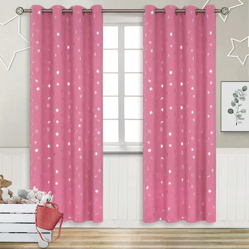 Vista 237 de BGment Cortinas cortas para ventanas, cortinas opacas pequeñas de 45 pulgadas para dormitorio, cortinas de oscurecimiento de habitación