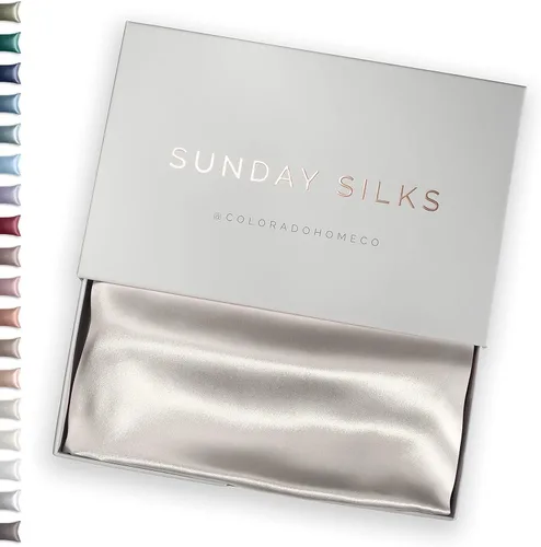 Vista 37 de FUNDA DE ALMOHADA DE SEDA DE MORERA 100% SUNDAYSILKS™, Fundas de almohada de seda para cabello y piel, Superior a la funda de almohada de satén