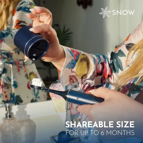 Vista 4 de Snow Magic - Polvo potenciador de blanqueamiento de dientes - Polvo blanqueador e iluminador dental - Cuidado bucal con carbonato de calcio e