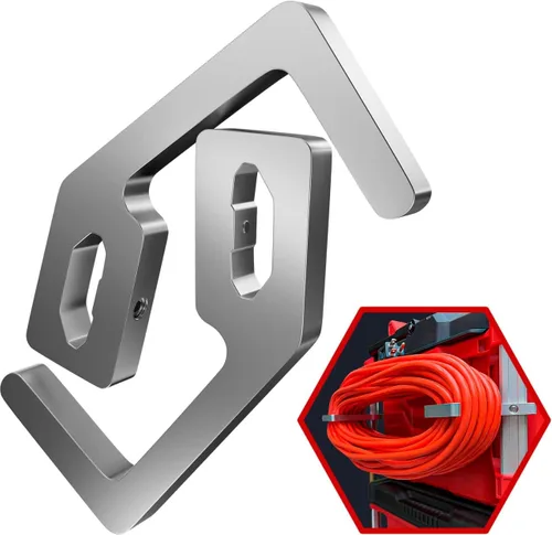 Vista 7 de Soporte para cable de extensión Packout para sistema Alpha Rail Compatible con Milwaukee Packout Tool Box - Se ajusta a organizadores Packout