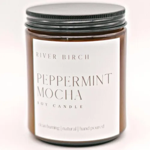 Vista 79 de River Birch Candles - Vela perfumada de almendra + miel, velas de soja de alta calidad, totalmente naturales, no tóxicas, 8.5 onzas, 40 horas