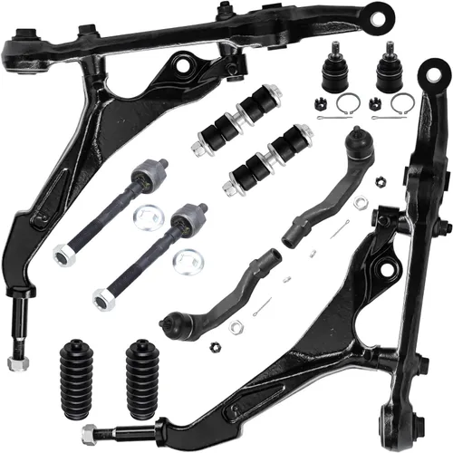 Vista 50 de Detroit Axle - Kit de suspensión frontal de 12 piezas para Toyota Corolla 2003 2004 2005 2006 2007 2008, 2 brazos de control inferiores, 2 rótulas