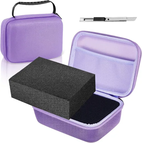 Vista 14 de Relaxweex Funda rígida de EVA con espuma personalizable de 7.1 x 4.7 x 3.1 pulgadas, funda protectora de transporte de EVA a prueba de golpes