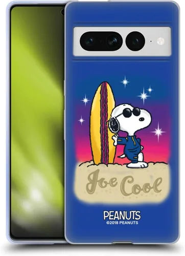 Vista 65 de Head Case Designs Officially Licensed Peanuts Beach Surf Snoopy Boardwalk Airbrush Gel Case [Military Grade Protection] Compatible with Google Pixel