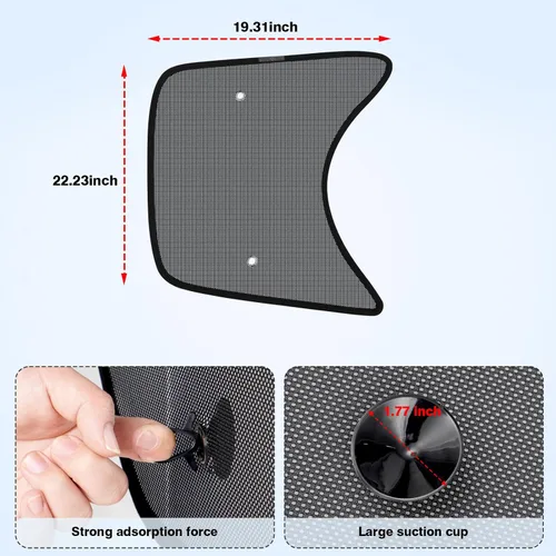 Vista 18 de KUST Parasol para parabrisas para Honda Accord 2018-2024 2025 2026, accesorios de ventana de 4 capas, protector solar plegable, bloquea los rayos