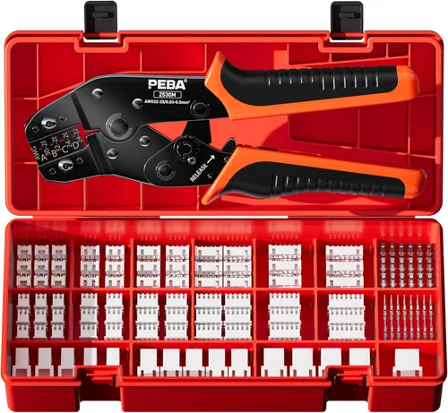 Vista 14 de PEBA Herramienta de Crimpado y Kit de Conectores JST – 14 Tipos de Conectores JST-SM de 2.5 mm y Pines de Crimpar, Carcasas y Contactos JST