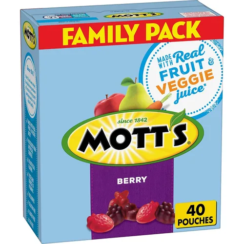 Mott's Berry Family Pack, 0.8 onzas, 40 unidades