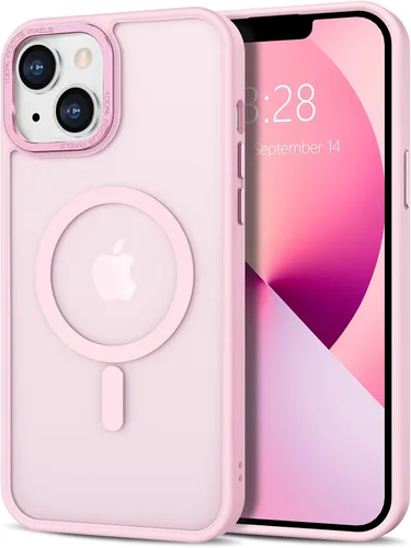 Vista 334 de Anuck - Funda magnética para iPhone 11 compatible con MagSafe, carcasa trasera mate translúcida dura, borde de TPU, delgada, resistente a impactos