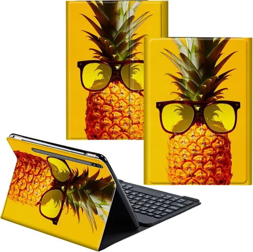 Vista 84 de Para Samsung Galaxy Tab S6 Lite Funda 2022/2020 Teclado Inalámbrico Desmontable Y Cubierta De Soporte De Cuero PU Funda Protectora Para Samsung