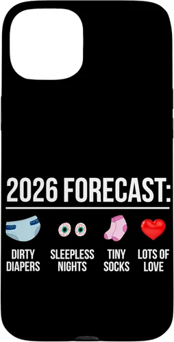 Vista 9 de Funny Future Parents New Mom Dad to Be 2026 Expecting Couple Case for iPhone 16