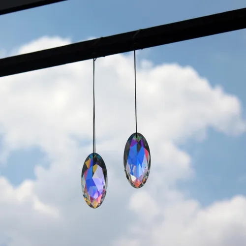 Vista 40 de STINO - 2 piezas prismas atrapasoles de bola de cristal de 4cm, atrapasoles colgantes con prisma de vidrio, creador de arcoíris para ventanas
