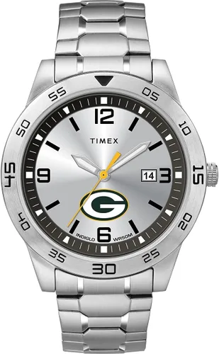 Vista 14 de Timex Tribute Reloj de cuarzo para hombre Citation de 42 mm con correa de acero inoxidable