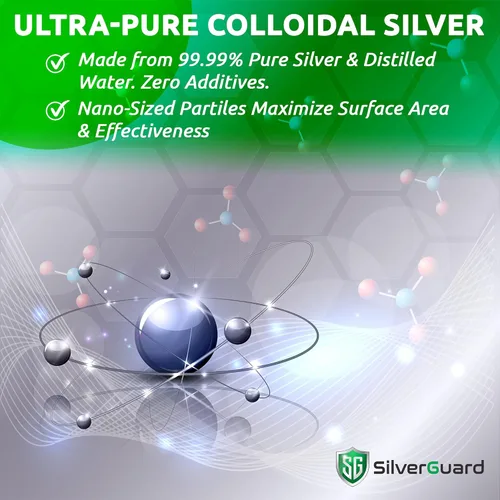 Vista 4 de SilverAll - Limpiador mejorado de peróxido de hidrógeno + plata activa, limpiador multiusos con protector plateado de larga duración, peróxido