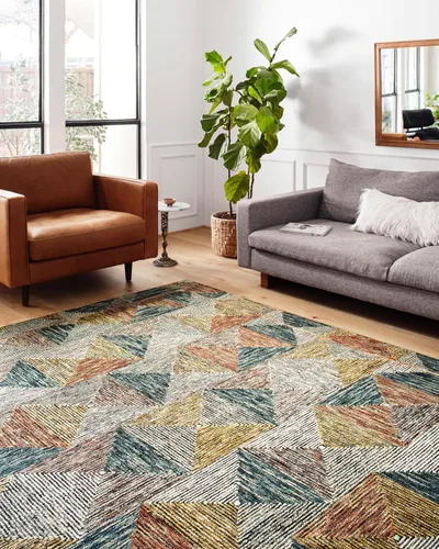 Vista 3 de Loloi II Spectrum Collection SPE-03 Charcoal/Multi 2'-3" x 3'-9" Accent Rug