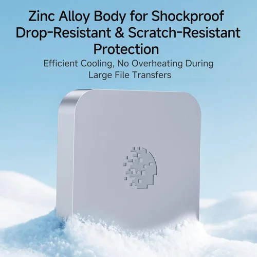 Vista 6 de fanxiang SSD portátil magnético de 500 GB, SSD externo con USB 3.2 Gen 1 tipo C y anillo magnético, almacenamiento compacto para iPhone 16/15