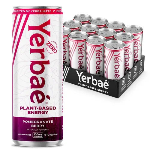 Vista 25 de Yerbae - Agua espumosa mejorada (12 unidades) Energy Yerba Mate 340 ml, lata