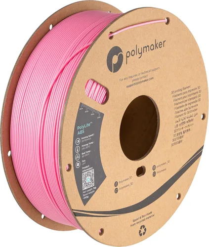 Vista 18 de Polymaker - Filamento de plástico ABS PolyLite de 1/16 pulgadas, color negro para impresora 3D, resistente al calor, 2.2 lb, fuerte y duradero