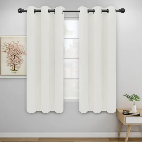 Vista 467 de Easy-Going - Cortinas opacas para dormitorio, aislamiento térmico sólido con ojales, cortinas de ventana para reducción de ruido, cortinas