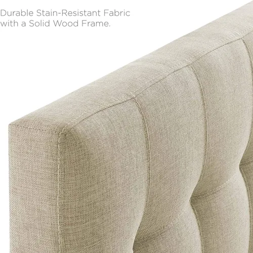 Vista 35 de Modway Lily Queen cabecero de cama de lino