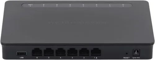 Vista 5 de Grandstream GWN7001 Router VPN Gigabit con cable de 6 puertos