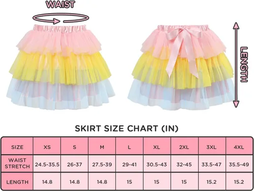 Vista 4 de Littleforbig Falda corta de bailarina de tul de malla para mujer, tutú de ballet con burbujas