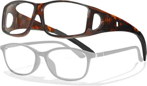 Vista 13 de LVIOE Fit Over Blue Light Blocking Glasses and Computer Eyewear- Wear Over Prescription Glasses/Reading Glasses/RX Glasses