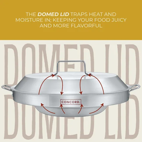 Vista 4 de CONCORD Juego de utensilios de cocina de acero inoxidable de 3 piezas de 22 pulgadas. Comales Discada Set