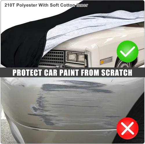 Vista 5 de Cubierta impermeable para coche de reemplazo para Cadillac Eldorado Biarritz/Brougham/Coupe/Convertible/Hardtop de 1971-1978, cubiertas clásicas