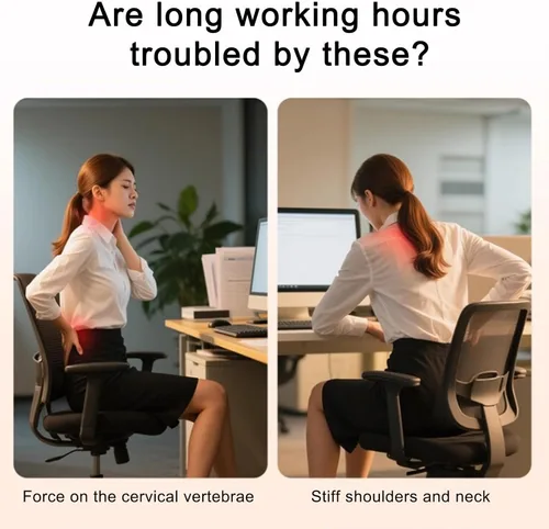 Vista 3 de Stand Riser - Ergonomic Double Drawer Desk Organizer for Monitors, Sturdy Computer Stand with Storage Space, Desktop Accessory for Family Home