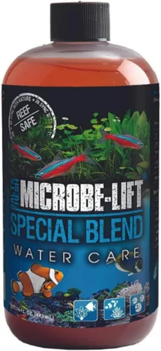MICROBE-LIFT Mezcla Especial para Tratamiento de Acuario, Acondicionador de Agua para Tanque de Peces para Tanques de Agua Dulce y Salada, Ayuda con