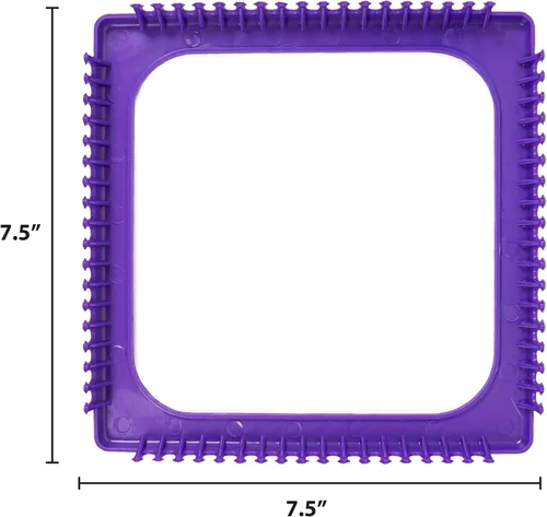 Vista 8 de Made By Me Telar de Tejido de Pasos Fáciles para Niños, Incluye 165 Bucles de Telar y 1 Telar de Tejido con Gancho de Telar, Hace 4 Proyectos, Kit