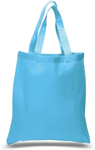 Vista 6 de Bolsas reutilizables de lona de algodón, bolsas de tela con asas 15x16 (1-Bag) TBF