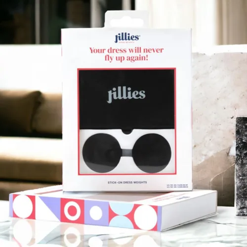 Vista 2 de Pesas de vestir para dobladillo reutilizables Pesas adhesivas adhesivas para falda para viento