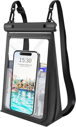 Vista 13 de Funda impermeable grande para teléfono móvil, funda impermeable universal para iPhone 15 Pro Max 14 Plus 13 12 11 Samsung hasta 7.2 pulgadas, IPX8