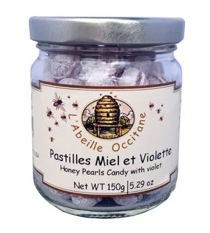 Caramelo Perlas Miel con Violeta 5.29 oz por L'Abeille Occitane