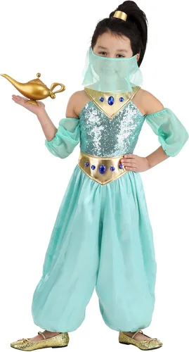 Vista 2 de Disfraz de genio místico para niños pequeños