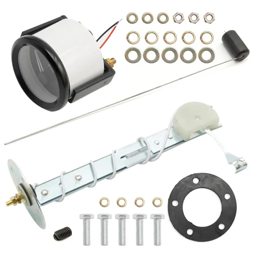 Vista 7 de Medidor de nivel de combustible universal de 2 pulgadas 52 mm para coche con sensor de combustible E-1/2-F puntero 12 V