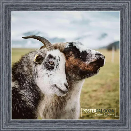 Vista 4 de Poster Palooza 3x3 Inch Rustic Complete Wood Square Picture Frame with UV Acrylic Plexiglass, Foam Board Backing & Hardware Included - 3x3 Inch Frame