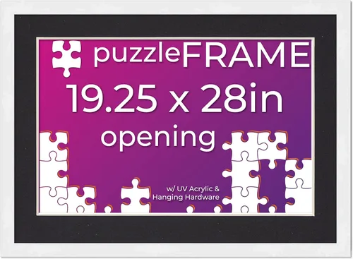 Vista 23 de Poster Palooza Kit de marco de rompecabezas de 11.25 x 38.25 pulgadas. El kit incluye hojas de pegamento para rompecabezas, marco de rompecabezas