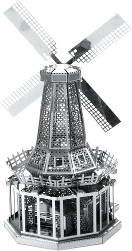 Vista 4 de Metal Earth Molino de viento 3D Kit de modelo de metal Fascinaciones
