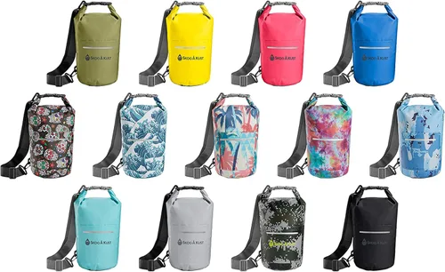 Vista 2 de Skog Å Kust DrySak - Bolsa impermeable con tapa enrollable para viajes y al aire libre - tamaños de 5, 10 y 20 litros
