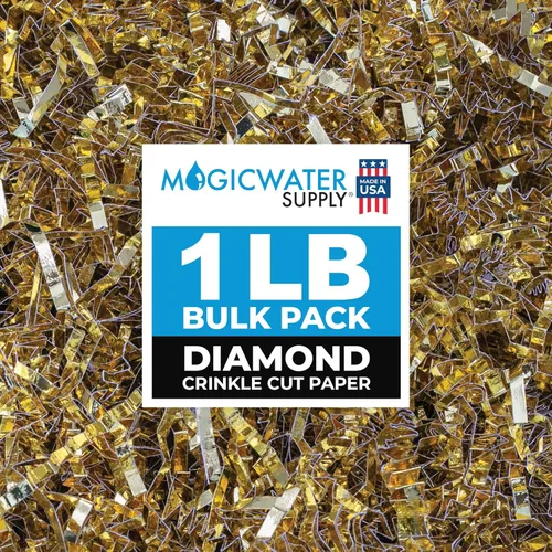 Vista 34 de MagicWater Supply - Relleno de papel triturado de corte arrugado de 1 libra, verde ejército - Embalaje decorativo y protector para regalos de dama