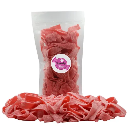 Vista 2 de Smarty Stop Tiras de caramelo de gomitas ácidas (limonada rosa, 1 libra)